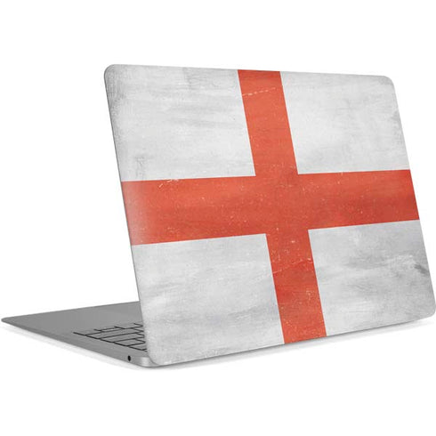 England Flag Distressed Apple MacBook Air Skin
