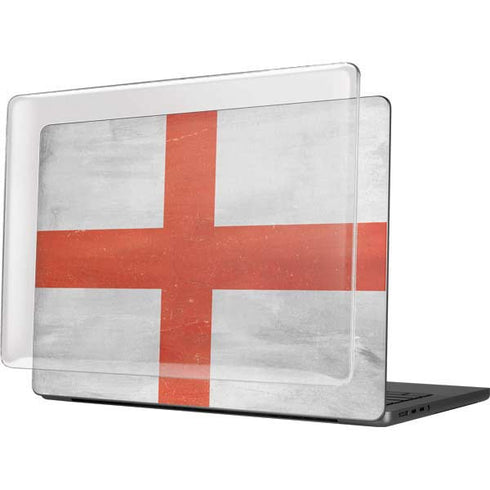 England Flag Distressed MacBook Pro 14in (2021-24) Case plus Skin
