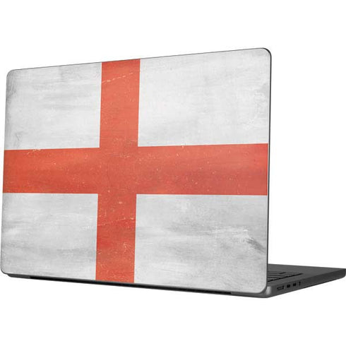 England Flag Distressed Apple MacBook Pro 14-inch Skin