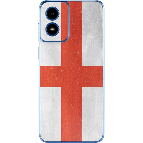 England Flag Distressed Moto G Play 4G (2024) Skin