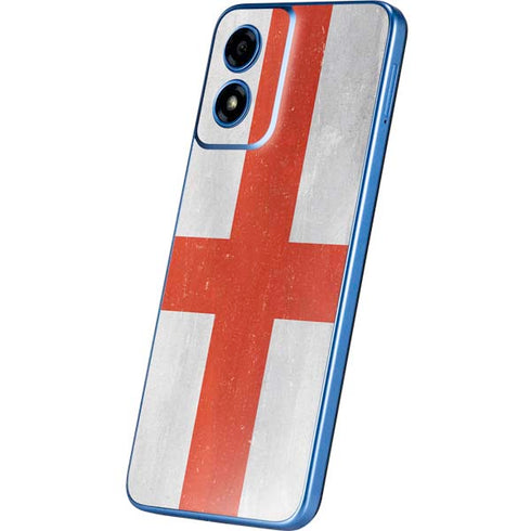 England Flag Distressed Moto G Play 4G (2024) Skin