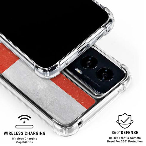 England Flag Distressed Moto G Power 5G (2024) Clear Case