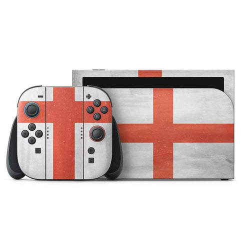 England Flag Distressed Nintendo Skins