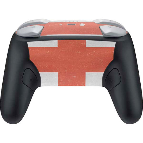 England Flag Distressed Nintendo Switch 2 (2025) Pro Controller Skin