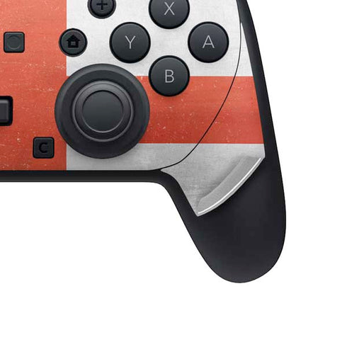 England Flag Distressed Nintendo Switch 2 (2025) Pro Controller Skin