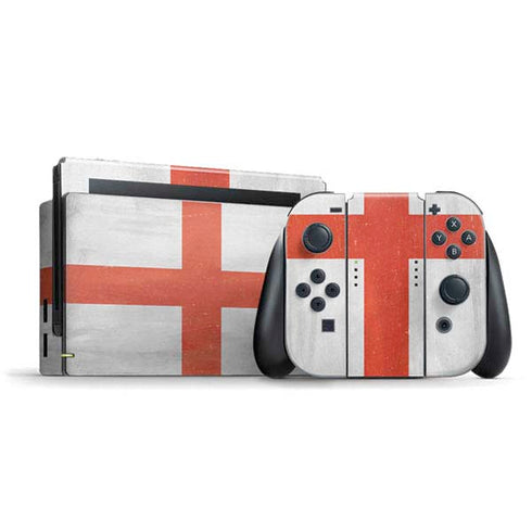 England Flag Distressed Nintendo Skins