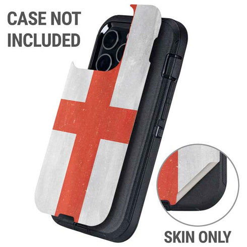England Flag Distressed Otterbox Defender iPhone Skin