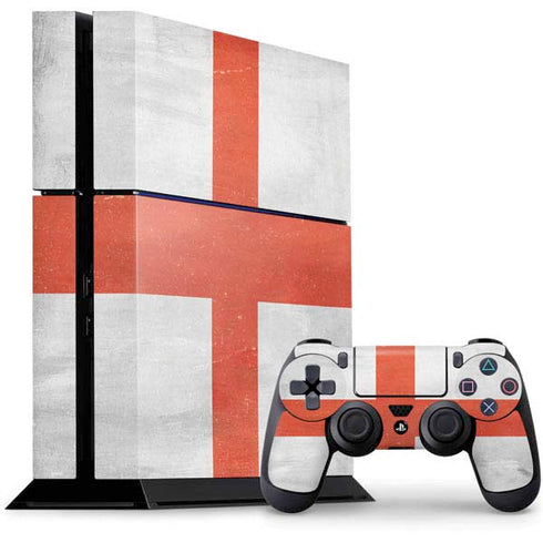 England Flag Distressed PlayStation PS4 Skins