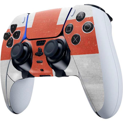 England Flag Distressed PS5 DualSense Edge Pro Controller Skin