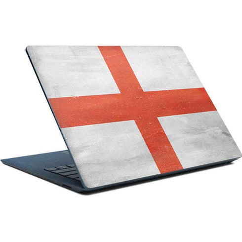 England Flag Distressed Surface Laptop Skin