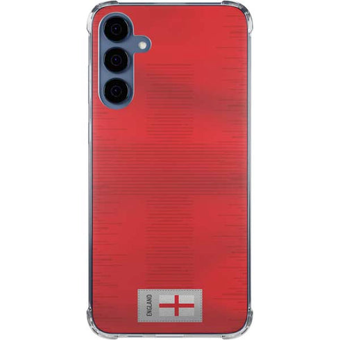 England Soccer Flag Galaxy A35 5G Clear Case