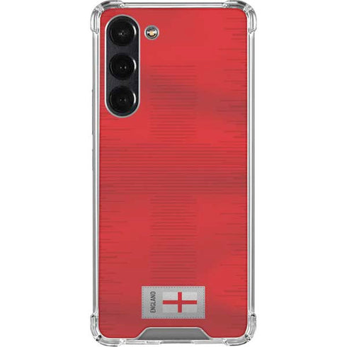 England Soccer Flag Galaxy S24 FE Clear Case