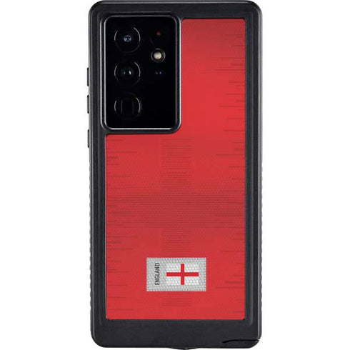 England Soccer Flag Galaxy S24 Ultra Waterproof Case