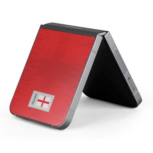 England Soccer Flag Galaxy Z Flip6 Skin