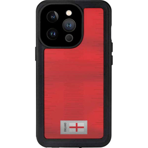 England Soccer Flag iPhone 15 Pro Waterproof Case