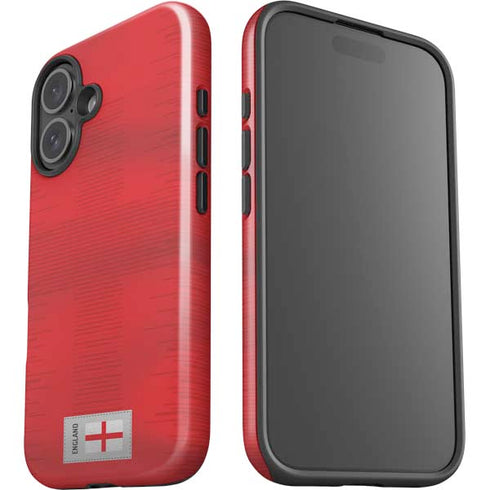 England Soccer Flag iPhone 16 Plus Impact Case