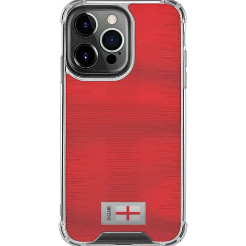 England Soccer Flag iPhone 16 Pro Max Clear Case