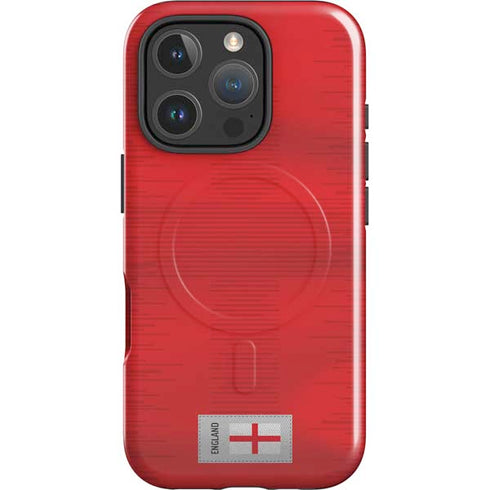 England Soccer Flag iPhone 16 Pro Max Magsafe Impact Case