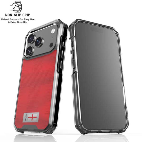 England Soccer Flag iPhone 18 Pro Clear Case