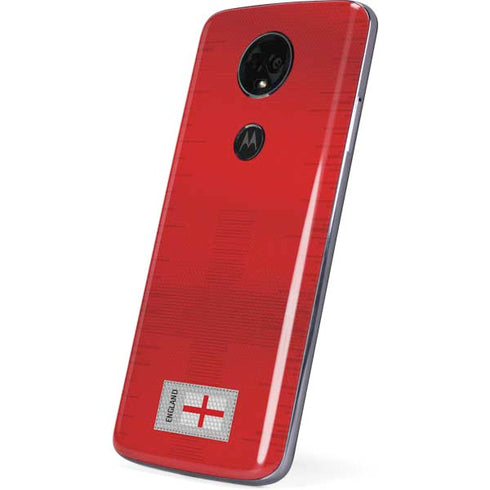 England Soccer Flag Moto E5 Plus Skin