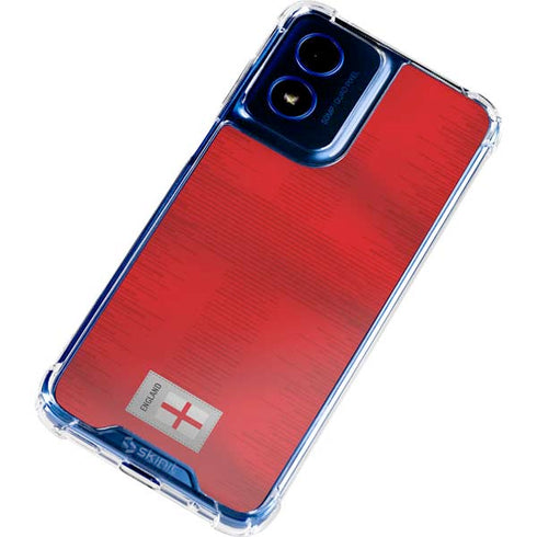 England Soccer Flag Moto G 5G (2024) Clear Case