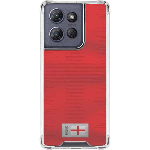 England Soccer Flag Moto G Play 5G (2025) Clear Case