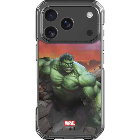 Marvel Enraged Hulk iPhone 18 Pro Clear Case