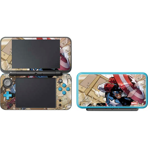 Marvel Captain America Epic Shield Break Nintendo 2DS XL (2017) Skin