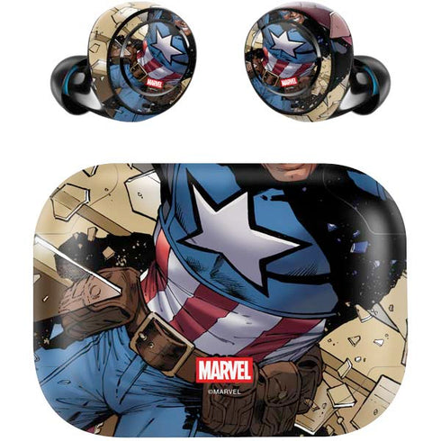 Marvel Captain America Epic Shield Break Amazon Echo Buds Skin