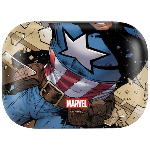 Marvel Captain America Epic Shield Break Amazon Echo Buds Skin
