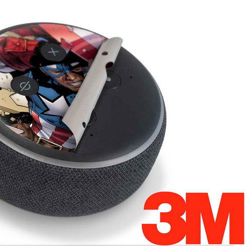 Marvel Captain America Epic Shield Break Amazon Echo Dot Skin