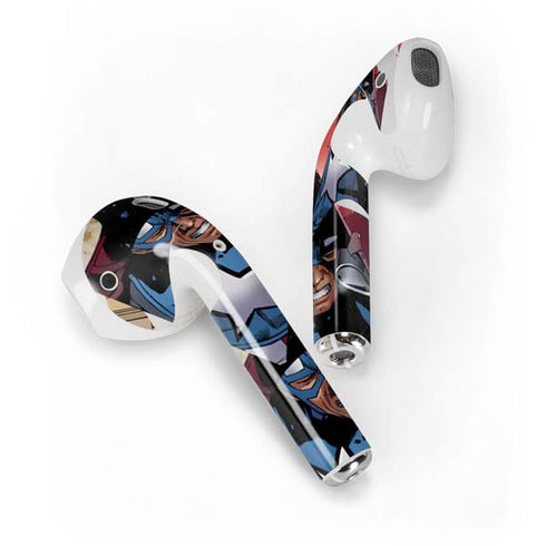 Marvel Captain America Epic Shield Break Apple AirPods 2 Skin