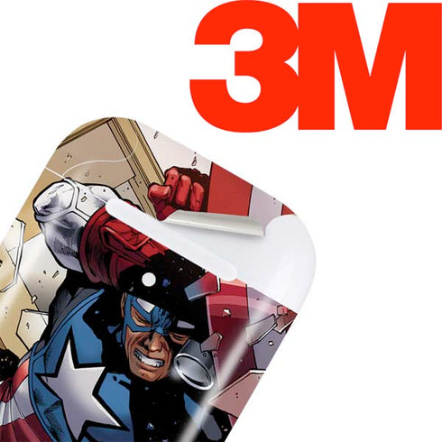 Marvel Captain America Epic Shield Break Apple AirPods 2 Skin