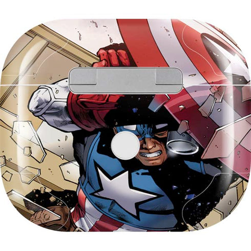Marvel Captain America Epic Shield Break Apple AirPods (3rd Gen 2021) Skin