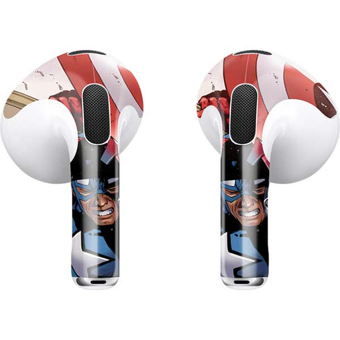 Marvel Captain America Epic Shield Break Apple AirPods (3rd Gen 2021) Skin