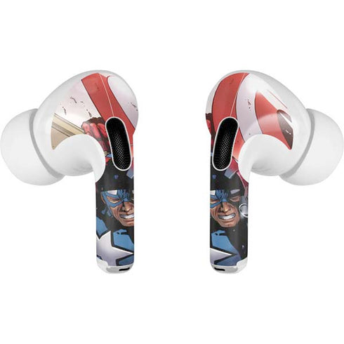 Marvel Captain America Epic Shield Break AirPods Skins