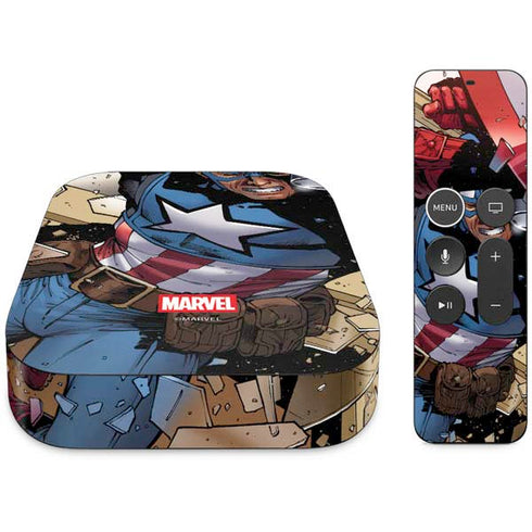 Marvel Captain America Epic Shield Break Apple TV Skin