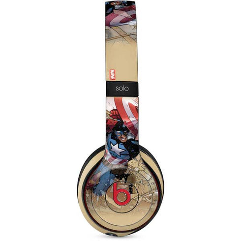 Marvel Captain America Epic Shield Break Beats Solo 2 Wireless Skin