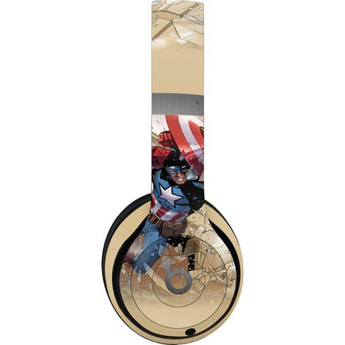 Marvel Captain America Epic Shield Break Beats Solo 4 Wireless Headphones Skin