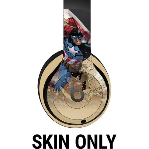 Marvel Captain America Epic Shield Break Beats Studio Pro Wireless Headphones Skin