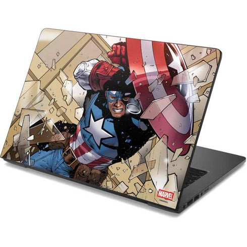 Marvel Captain America Epic Shield Break Dell Chromebook Skin