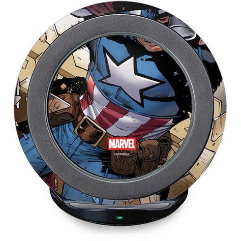 Marvel Captain America Epic Shield Break Fast Charge Wireless Charging Stand Skin