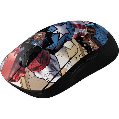 Marvel Captain America Epic Shield Break G Pro Wireless Gaming Mouse Skin