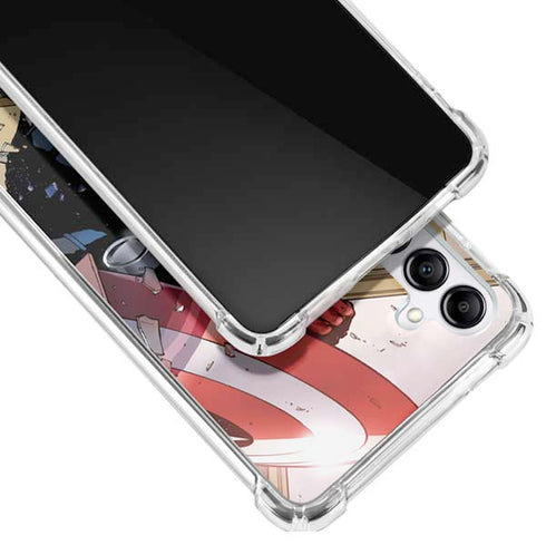 Marvel Captain America Epic Shield Break Galaxy A14 5G Clear Case