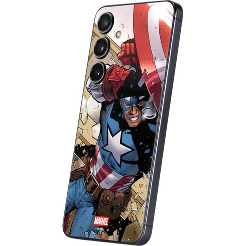 Marvel Captain America Epic Shield Break Galaxy A16 5G Skin