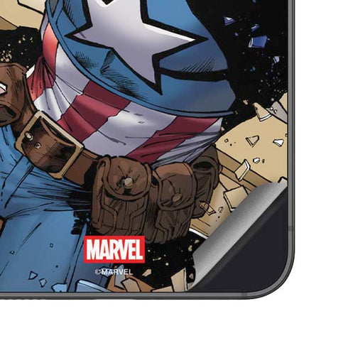 Marvel Captain America Epic Shield Break Galaxy A16 5G Skin