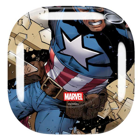 Marvel Captain America Epic Shield Break Galaxy Buds Live Skin