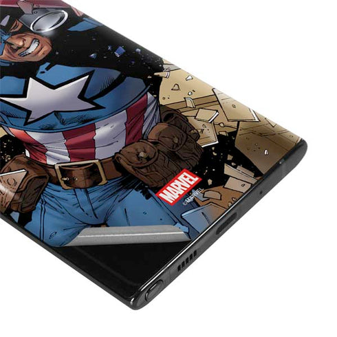 Marvel Captain America Epic Shield Break Galaxy Note 10 Plus Skin