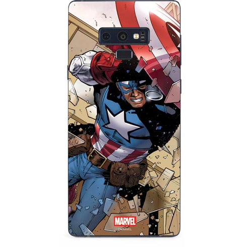 Marvel Captain America Epic Shield Break Galaxy Note 9 Skin