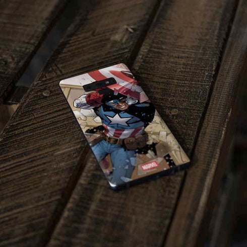 Marvel Captain America Epic Shield Break Galaxy Note 9 Skin